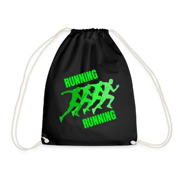 running, jogging, footing, course à pied, trail - Sac de sport léger - noir - Devant