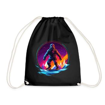 Snowboard ou ski puis après-ski - Sac de sport léger - noir - Devant