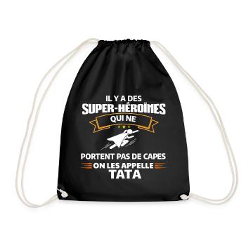 Super-Héroïne TATA Mode - Sac de sport léger - noir - Devant