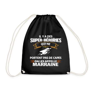 Super-Héroïnes Invisibles Empowerment Tee - Sac de sport léger - noir - Devant