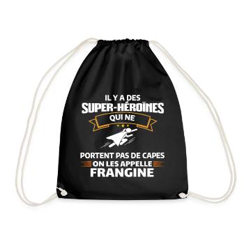 Super-Héroïne Frangine T-Shirt Empowerment - Sac de sport léger - noir - Devant