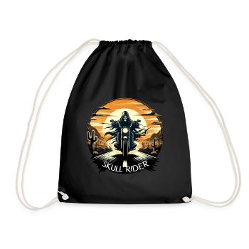 SKULL RIDER : AVENTURE DANS LE DÉSERT SOUS LE COUCHER DU SOLEIL - Sac de sport léger - noir - Devant