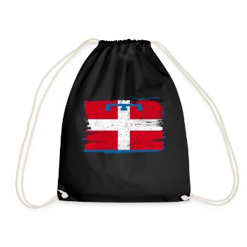 Drapeau du Piémont Italie drapeau paix Vintage - Sac de sport léger - noir - Devant
