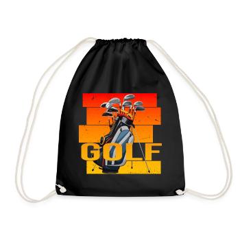 Golfsport - Turnbeutel - Schwarz - Vorne