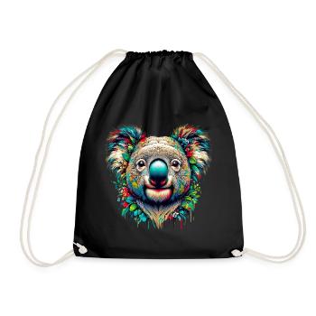 Koala - Turnbeutel - Schwarz - Vorne