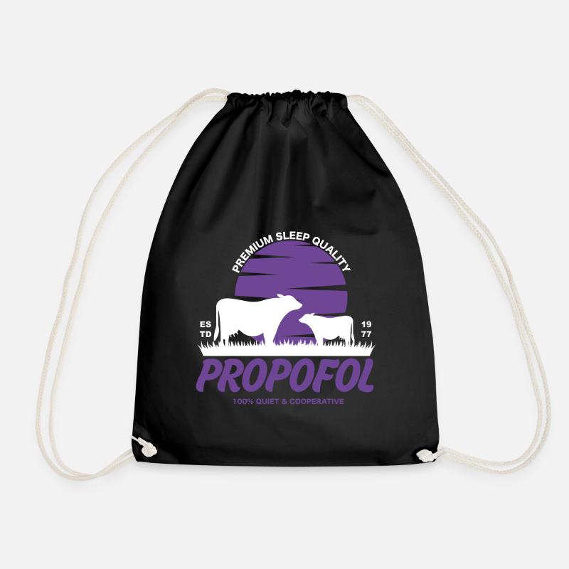 Propofol - Perfect Sleep Quality - Turnbeutel - Schwarz