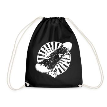 Graphiques de skateboard - Sac de sport léger - noir - Devant