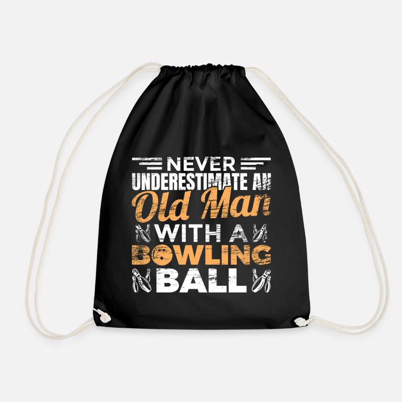 Bowling Großvater - Turnbeutel - Schwarz