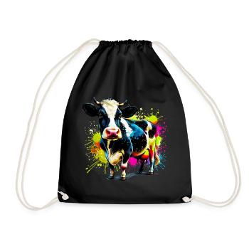 Vache - Sac de sport léger - noir - Devant