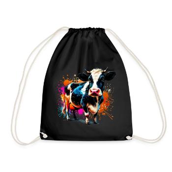 Vache - Sac de sport léger - noir - Devant