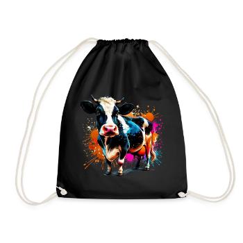 Vache - Sac de sport léger - noir - Devant