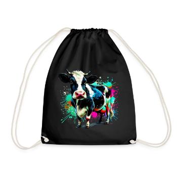 Vache - Sac de sport léger - noir - Devant