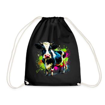 Vache - Sac de sport léger - noir - Devant
