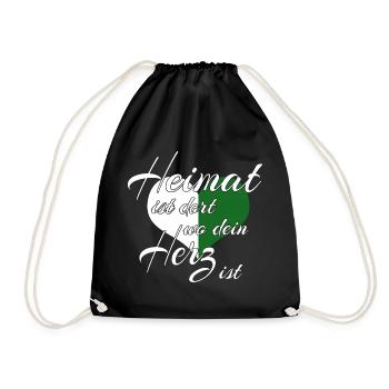 - Saxony - Drawstring Bag - black - Front