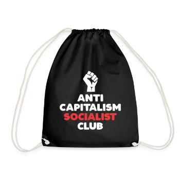 Antikapitalistischer Sozialistischer Club - Turnbeutel - Schwarz - Vorne