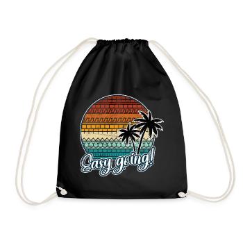 FUCK THIS SHIT hidden sarcasm message - Drawstring Bag - black - Front