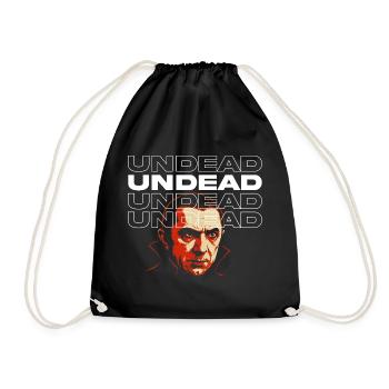 Klassisches Dracula-Film-Tribute-Design - Turnbeutel - Schwarz - Vorne