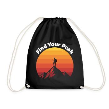 Trouvez votre voyage au sommet - Sac de sport léger - noir - Devant