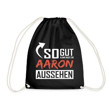 Seul un Aaron peut être aussi beau - Sac de sport léger - noir - Devant