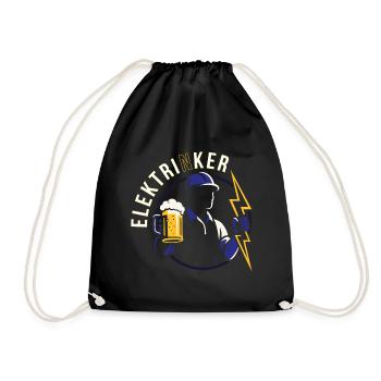 Elektrinker Électricien Cadeau de jeux de mots drôles - Sac de sport léger - noir - Devant