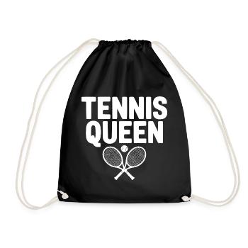 Tennis Queen - Drawstring Bag - black - Front
