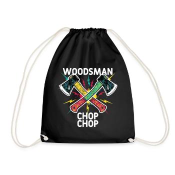 Woodsman Chop Chop Camping-Äxte - Turnbeutel - Schwarz - Vorne