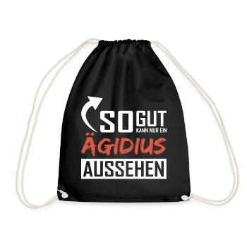 So gut kann nur ein Ägidius aussehen - Turnbeutel - Schwarz - Vorne