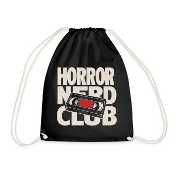 Horror Nerd Club VHS - Turnbeutel - Schwarz - Vorne