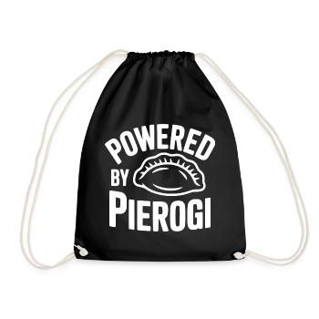 Angetrieben von Pierogi - Turnbeutel - Schwarz - Vorne