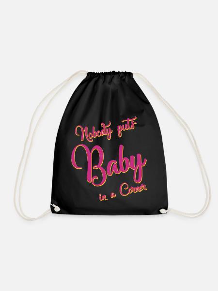 nobody puts baby in a corner - Turnbeutel - Schwarz