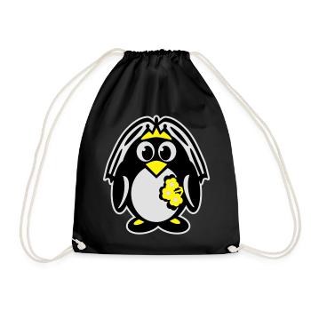 pinguinbraut - Turnbeutel - Schwarz - Vorne