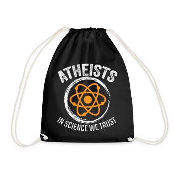 Atheist - Turnbeutel - Schwarz - Vorne