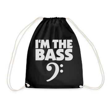 I'm the Bass Blanc (FR) - Sac de sport léger - noir - Devant
