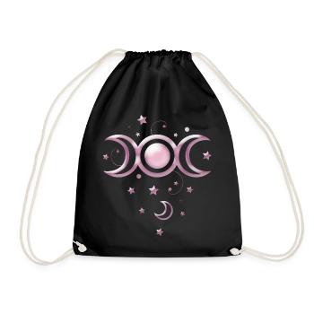 Moon Phases Wicca - Drawstring Bag - black - Front