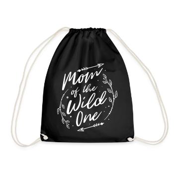 Maman du sauvage - Sac de sport léger - noir - Devant