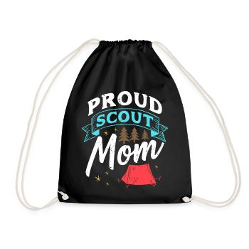 Proud Scout Mom - Turnbeutel - Schwarz - Vorne
