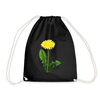 Löwenzahn | dandelion - Turnbeutel - Schwarz - Vorne