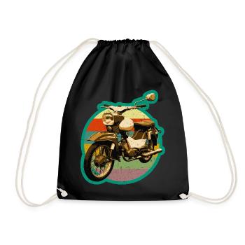 Simmi Star SR4-2 DDR moped in retro used look - Drawstring Bag - black - Front