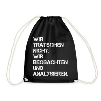 Gossip Observing Analyzing Gossiping Women - Drawstring Bag - black - Front