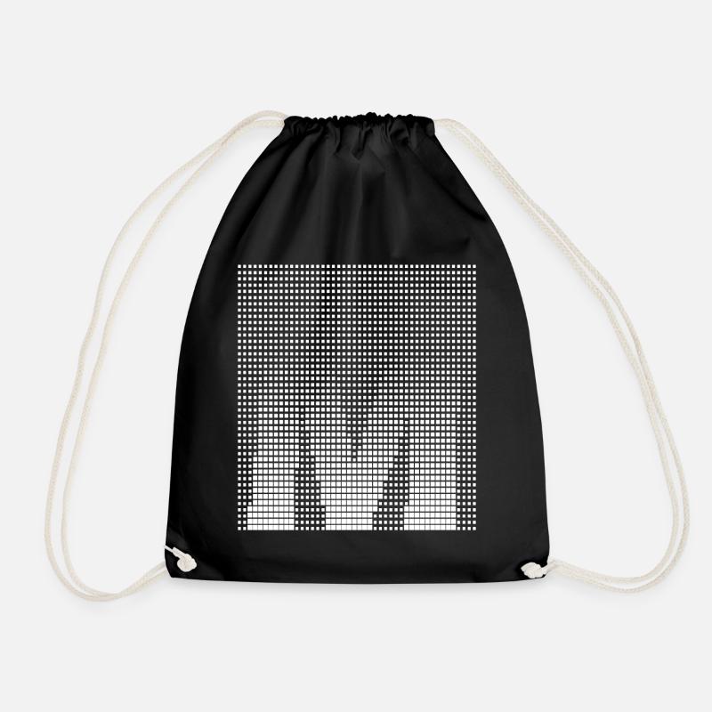 Letter M, Name, der Buchstabe M - Turnbeutel - Schwarz