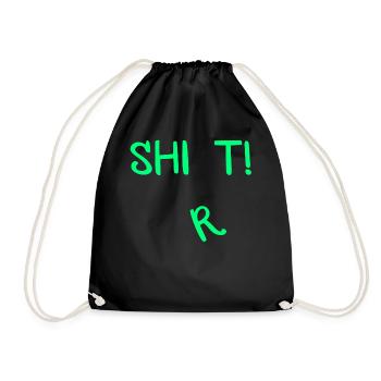 Shit Shirt! - Turnbeutel - Schwarz - Vorne