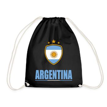 Argentina Sports - Drawstring Bag - black - Front