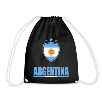 Argentinien T-Shirt - Turnbeutel - Schwarz - Vorne