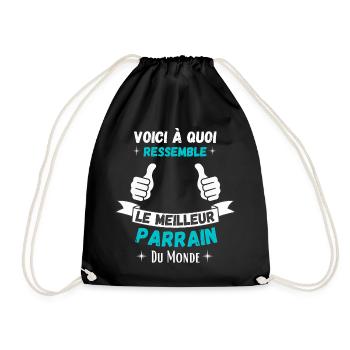 Le meilleur parrain du monde - Sac de sport léger - noir - Devant
