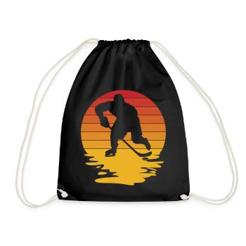 Hockey sur glace Hockey Joueur de hockey sur glace Équipe de hockey sur glace - Sac de sport léger - noir - Devant