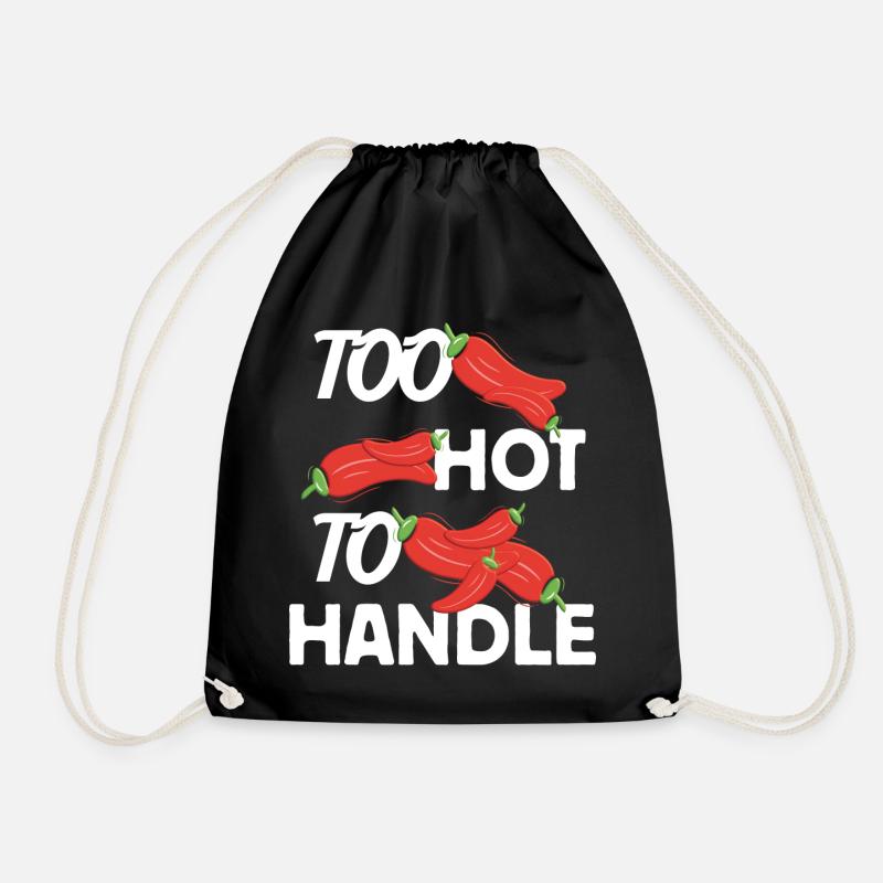 Too Hot to Handle feurige Design Idee - Turnbeutel - Schwarz