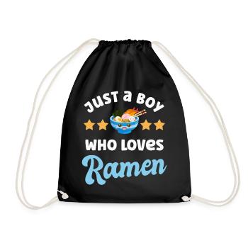 Nouilles Ramen - Sac de sport léger - noir - Devant