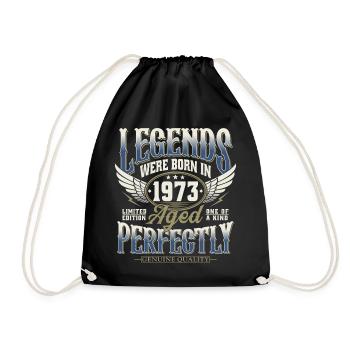 Né en 1973 Legends Cadeau d’anniversaire - Sac de sport léger - noir - Devant