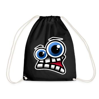 Face Comic - Drawstring Bag - black - Front