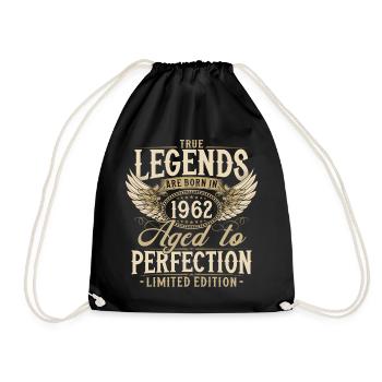 1962 Vintage Born Legends Cadeau d’anniversaire - Sac de sport léger - noir - Devant